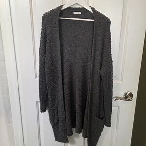Maurices Dark Gray Textured Cardigan